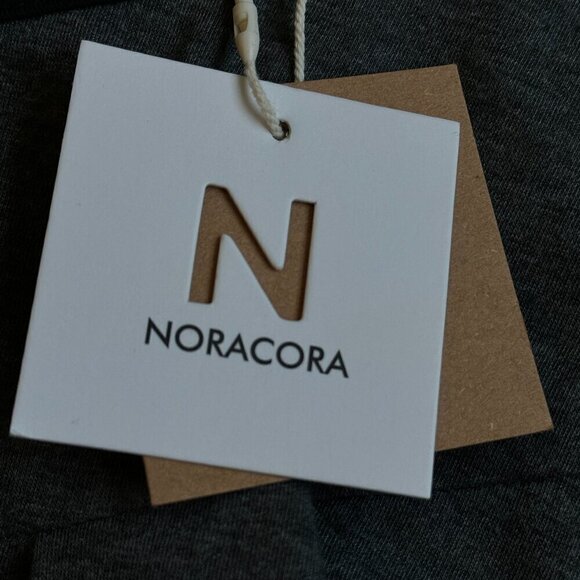 NORACORA NEW WITH TAGS Smock Style Flowy Top Grey with Black Trim Buttons  3XL - Picture 5 of 7